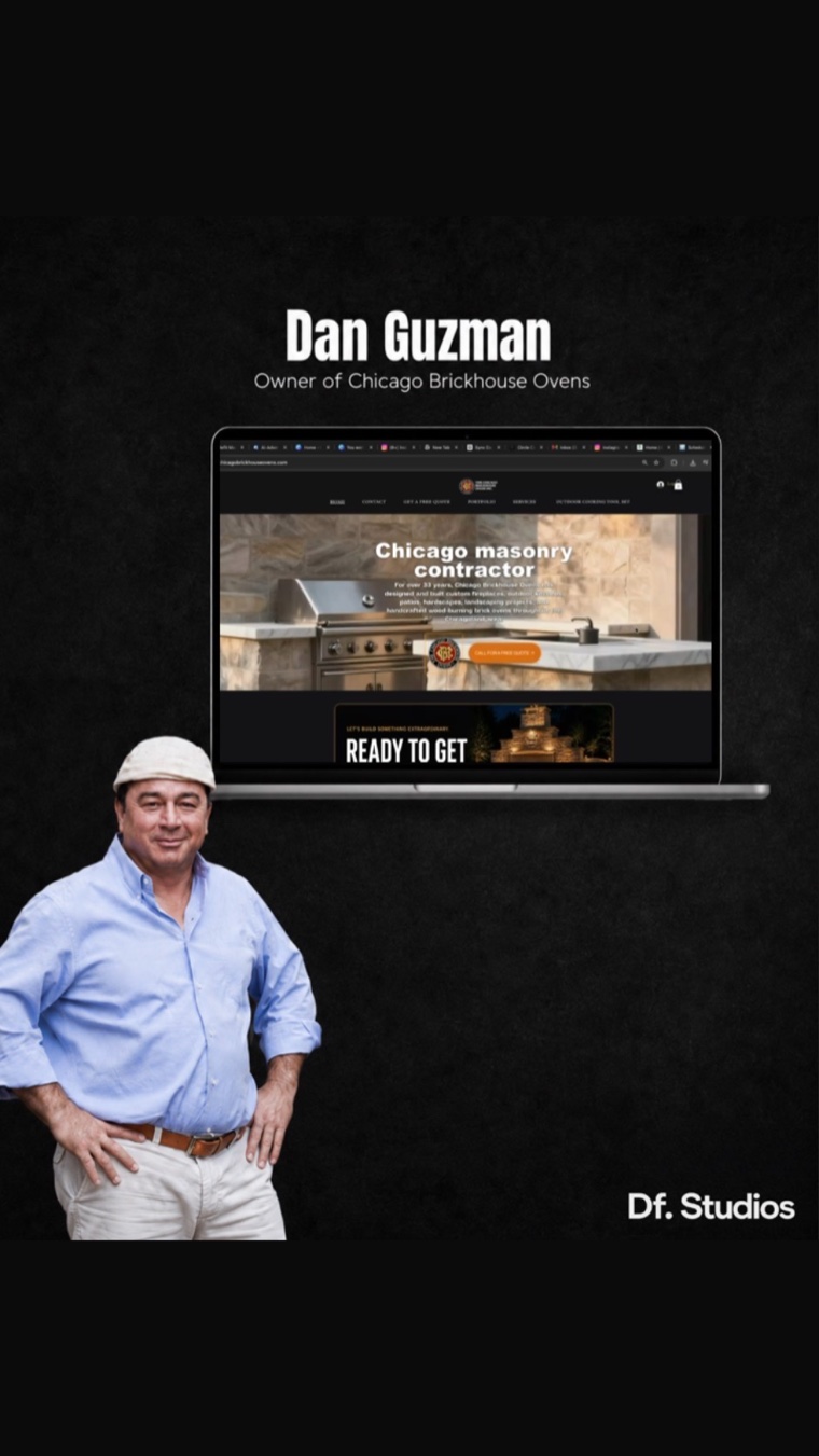 Chicago Brickhouse Ovens website built for owner Dan Guzman